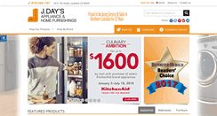 Desktop Screenshot of jdaysappliance.com